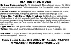 Pineapple Delite Dessert Mix (2 mixes) fruit dips cheesecakes cream pies spreads
