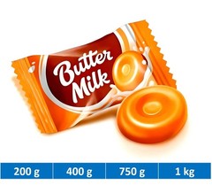 Roshen Butter Milk Hard Caramel Candy Salted Butterscotch