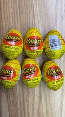 Reese’s Peanut Butter Creme Eggs Milk Chocolate Easter Candy 1.2 Oz Pack of 6
