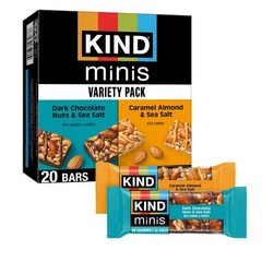 Minis Dark Chocolate & Caramel Almond – 14oz/20ct