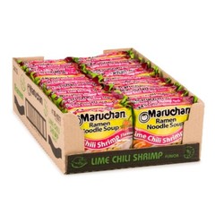 Ramen with Lime Chili Shrimp Flavor – 3oz, 24 Pack for Family Favorites