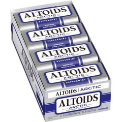 ALTOIDS Arctic Peppermint Breath Mints Hard Candy Bulk, 1.2 oz Tin Pack of 8