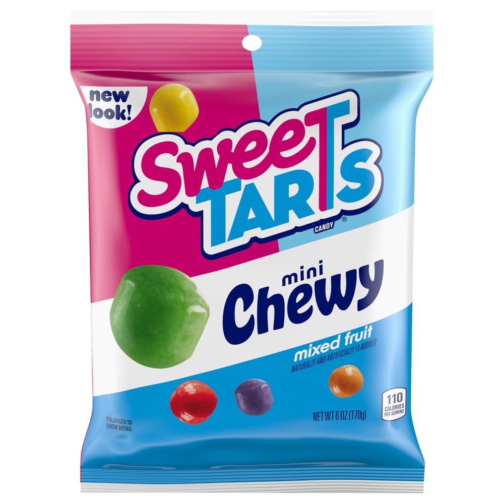 SweeTARTS Mini Chewy, Candy, Mixed Fruit, 6 oz 6 Ounce (Pack of 1), Orange