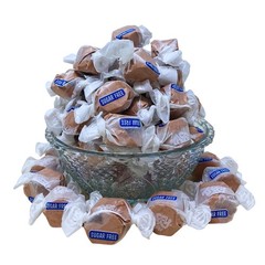 Sugar Free Chocolate Salt Water Taffy – 1lb Bulk Bag, Keto Diabetic Friendly