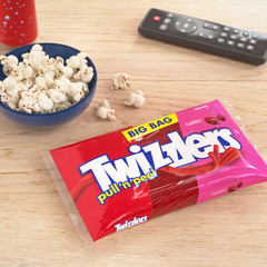 TWIZZLERS PULL ‘N’ PEEL Cherry Flavored Licorice Style, Low Fat Candy Big Bag