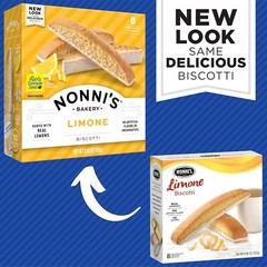 Nonni’s Bakery LIMONE Biscotti – Baked with Real Lemons – 6.88 oz Box – 1,2,4,6