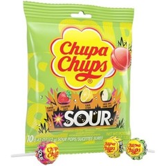 3x Chupa Chups Sour Lollipops Bulk Sweet Snack Candy Treats New 10ct 4.2oz