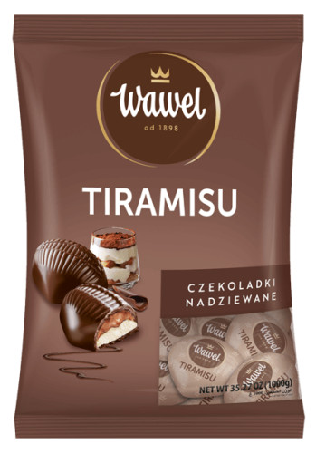 Wawel TIRAMISU Stuffed Chocolate Bag 1KG / 35.2 oz