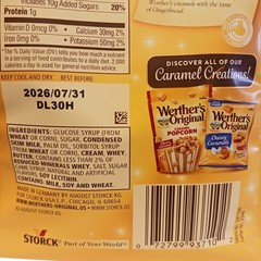 4 Bags Werther’s Caramels Gingerbread Soft Creamy XL 8.57oz Each Holiday Edition