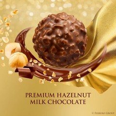 24 Count, Gourmet Milk Chocolate Hazelnut, Chocolate Gift Box, 10.6 oz