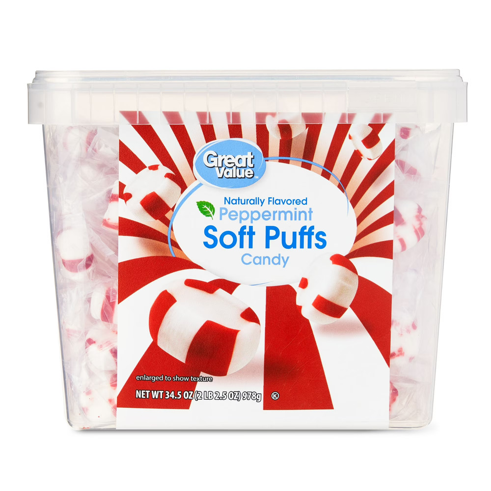 Great Value Peppermint Soft Puffs Candy, 34.5 Oz New lowest price