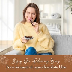 Missy J’s Organic Carob Dark Delights Unsweetened Plain Candy Bar | Diet Snacks