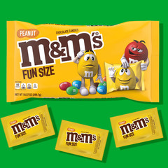 M&M’s Peanut Milk Chocolate Fun Size Candy 10.57 oz Sharing Party Bag