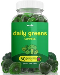 Kwala Nutrition Super Greens Gummies – with Moringa, 60 Count (Pack of 1)