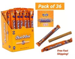 Chick O Stick Vegan Gluten Free Candy Crunchy Peanut Butter 36 Medium Rolls .7oz