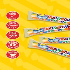 Rainbow Twist Sticks Cherry Flavored Candy Sticks 0.7oz 52ct Jar