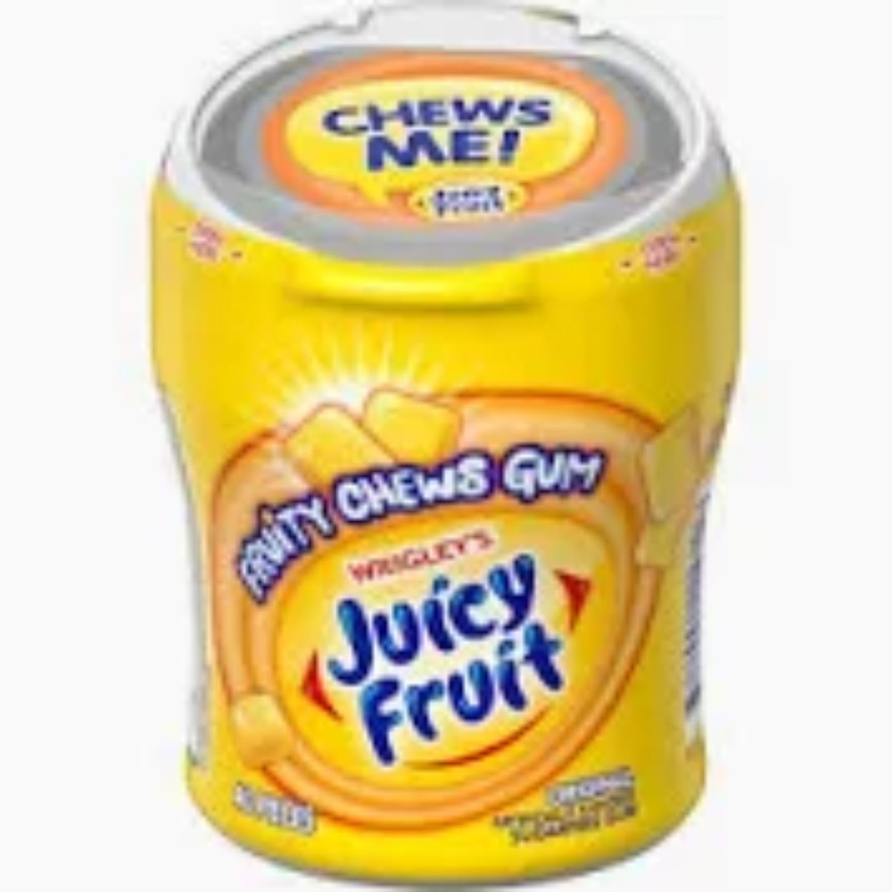 2x Wrigley’s Juicy Fruit Original Fruity Chews Gum 40 Pieces