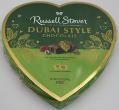Russell Stover Dubai Style Chocolate Milk Chocolate w Pistachio Butter & Kataifi