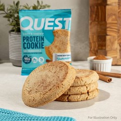 Quest Nutrition Protein Cookie – Snickerdoodle – 12ct: 15g Protein, Ready to Eat