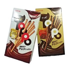 10 x LOTTE TOPPO Chocolate Filled Pretzel Vanilla Cocoa Stick Crispy Pretzel