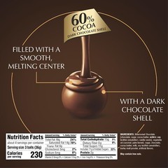 Gourmet 60% Cocoa Dark Chocolate Truffles – Perfect Gift, 5.1 oz Bags, 6 Pack