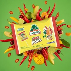 Jarritos Spicy Lollipops 8oz Mexican Chili Hot Sweet Candy Treats Lot of 4