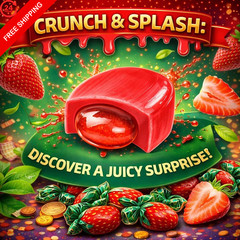 Strawberry Bon Candy | 2 LB Value pack | – Individually Wrapped 2