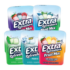 Wrigley’s Extra Refreshers Variety Gum | 40 Pieces Per Bottle | Mix & Match