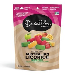 Darrell Lea Mixed Fruit Licorice 7 Oz Soft Chewy No Palm Oil Aussie Snack