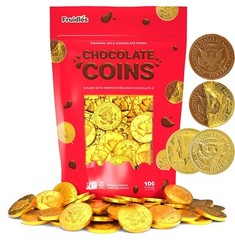 Individually Wrapped Gold Milk Chocolate Coins – Non-GMO, Ideal for Celebrations