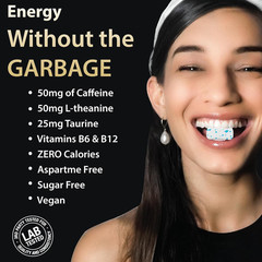 Dialed Energy Caffeine Gum (112Pc) | 50Mg Natural Caffeine | Sugar Free Chewing