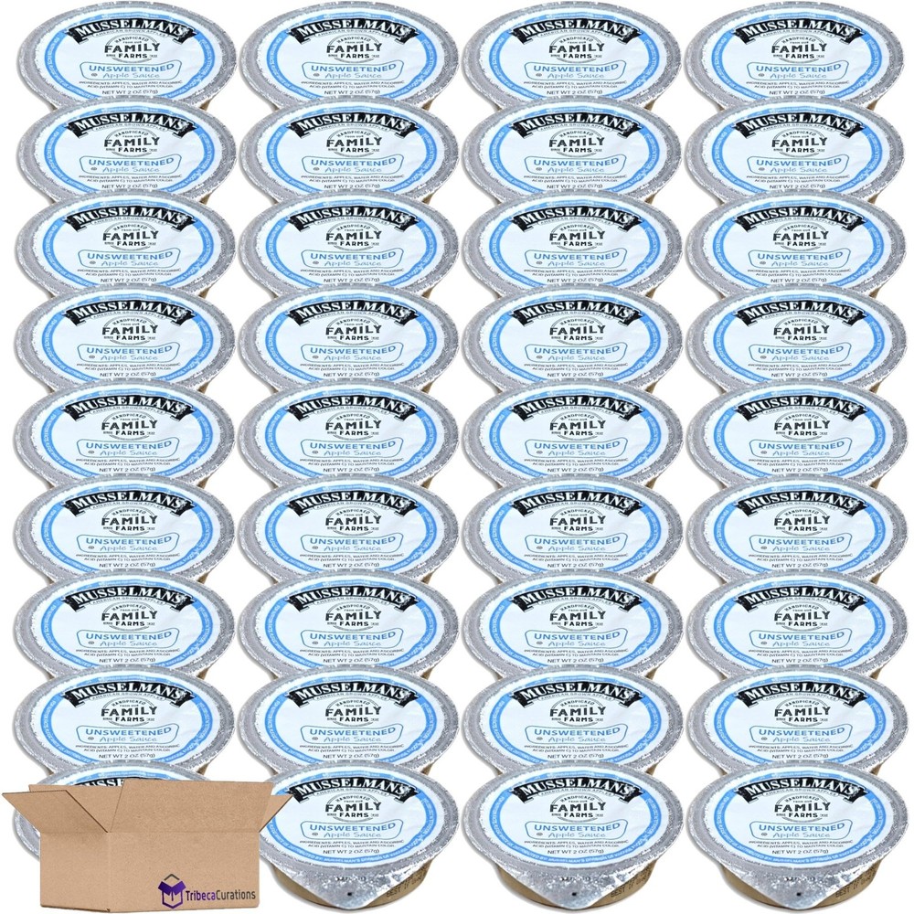 Musselman’s Unsweetened Apple Sauce Cup Value Pack, 2 Oz | Pack of 36