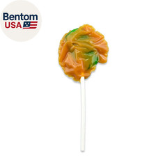 Caramel Apple Pops – Individually Wrapped Caramel Covered Green Apple Candy Loll