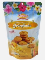 1 bag Diamond Bakery Hawaiian Cookies Cornflake with Macadamia Nuts 4.5 oz 27g