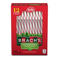 Brach’s Red and White Peppermint Candy Canes, 12 12 Count (Pack of 1), Multi