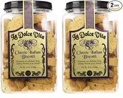 2 Packs La Dolce Vita Classic Italian Biscotti 40 oz Each Pack