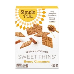 Honey Cinnamon Seed & Nut Flour Sweet Thins, Paleo Friendly 4.25oz, Pack of 1