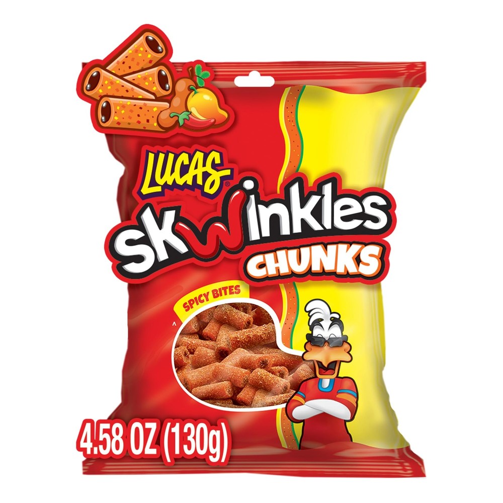 Lucas Skwinkles Sweet & Sour Candy Chunk Mango Flavored with Tamarind Filling…