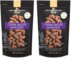 Gourmet Crème Brulee Almonds, 3.5 OZ x2 – Sweet Indulgence in Every Bite