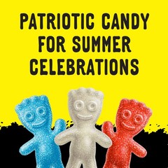 Soft & Chewy Red, White & Blue Gummy Candy – SOUR PATCH KIDS, 1.8 lb Bulk Treats