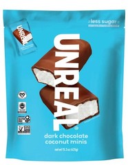UNREAL Dark Chocolate Coconut Minis Candy 15.3oz Non-GMO Vegan Chocolate Coconut