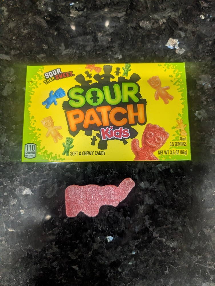 Rare sour patch kid red berry misprint elephant shape (for collector)