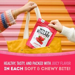 24 Ounce Vegan Strawberry Licorice Soft Chewy Candy Resealable Bag