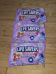 Three Pkg LifeSavers Swirled Lollipops Limited Edition, 75 Total Exp. 1/2026