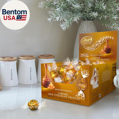 LINDOR Caramel Milk Chocolate Candy Truffles, Milk Chocolate Candy with Smooth,