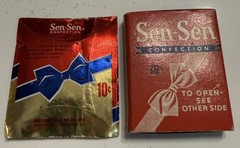 Old VINTAGE candy SEN SEN mints licorice breath freshener 1 PACKETs 1 BOX SenSen