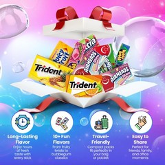 Fruit Flavored Chewing Gum Variety Pack by – 15 Different Packs – 177 Pieces …