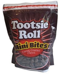 Tootsie Roll Mini Bites Chocolate Candy Coated Chews 9 oz Bag