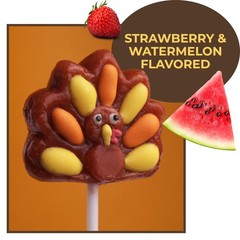 Turkey Lollipops, Individually Wrapped Thanksgiving and Fall Themed Candy, St…