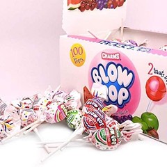 Charms Blow Pop Lollipops Assorted Flavors Gum Filled Candy 100 Count Bulk